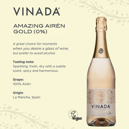 VINADA® - AMAZING AIRÉN GOLD (0%) 750 ML