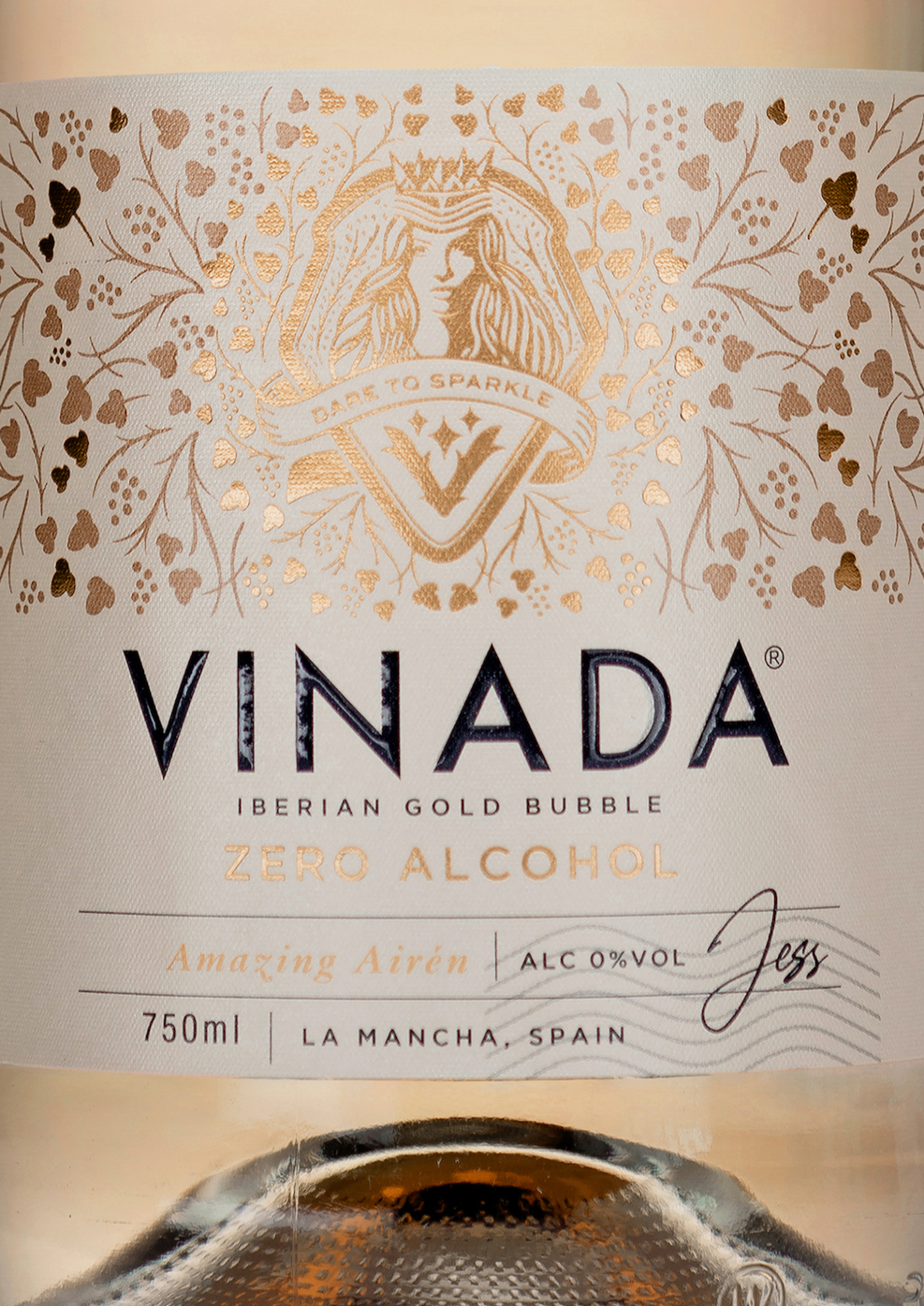 VINADA® Amazing Airén Gold (0%) 750 ml Zoom Label