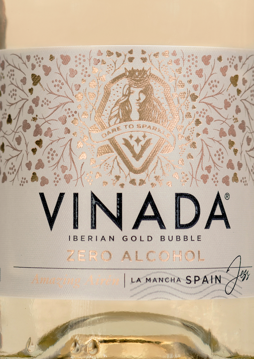VINADA® Amazing Airén Gold Mini (0%) 200 ml Zoom Label