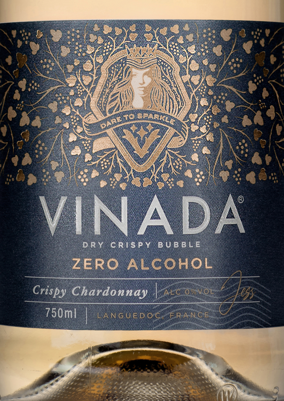 VINADA® Crispy Chardonnay (0%) 750 ml Zoom Label