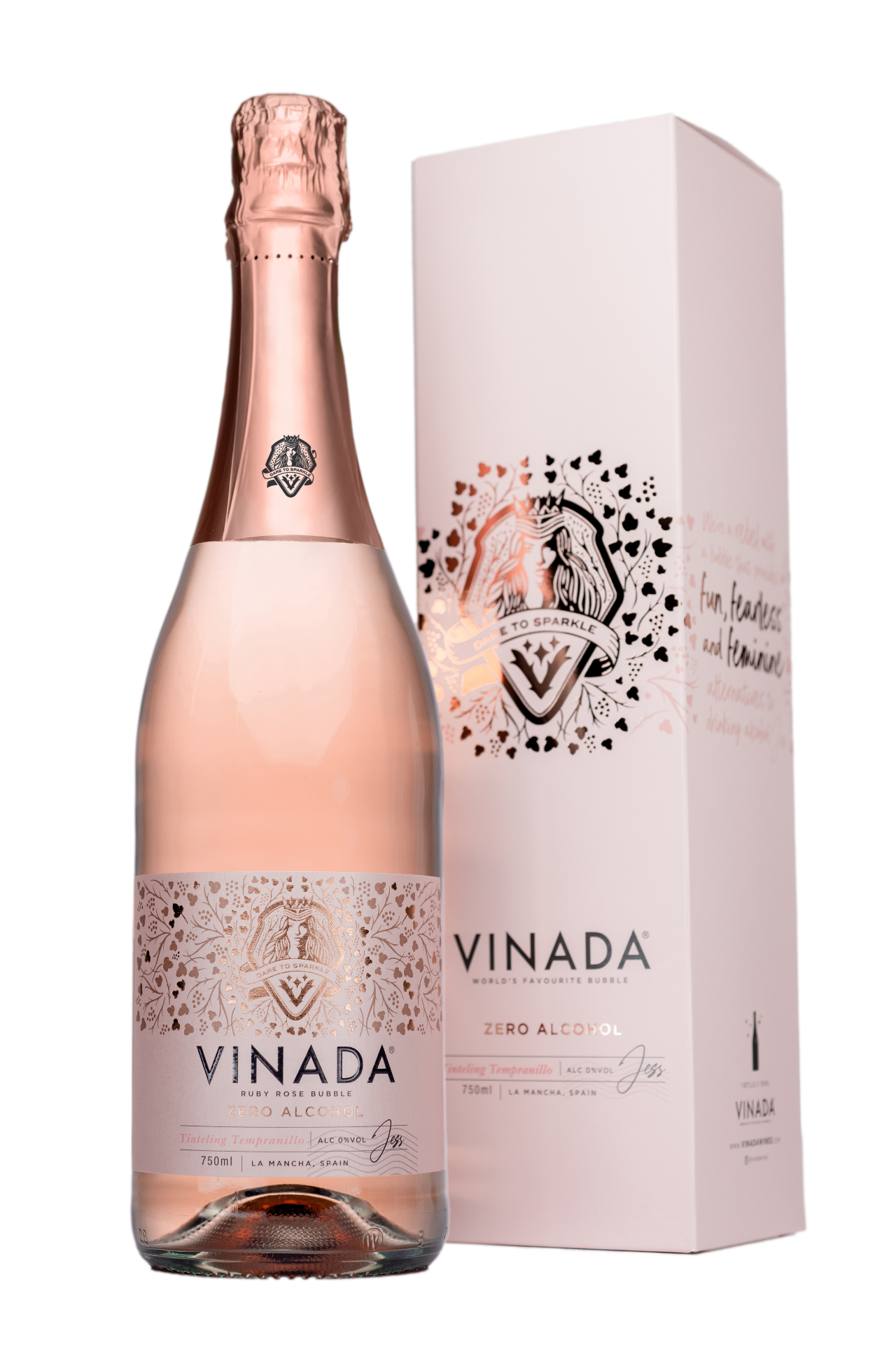 Vinada Tinteling Tempranillo Rose Gift packaging 750ml bottle